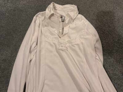 Aubrion show shirt in white (age 13-14)