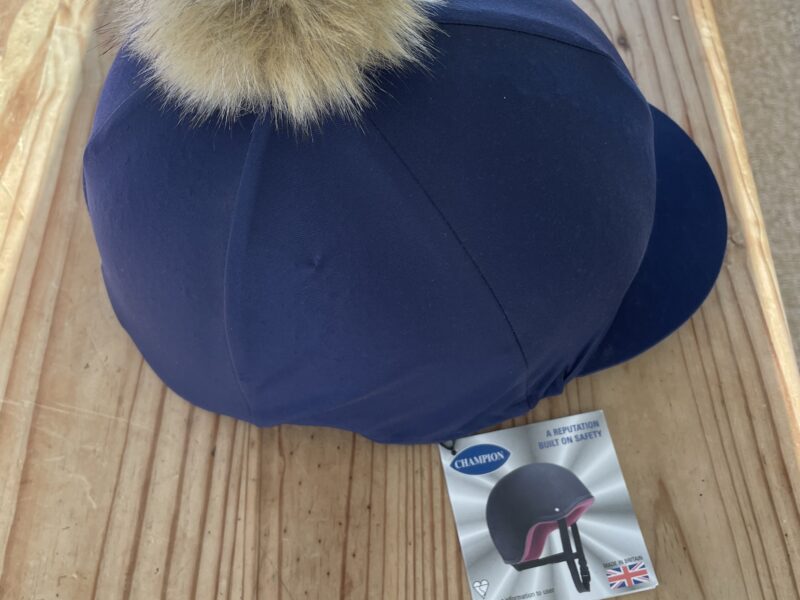 Champion Jockey Riding Helment with FREE silk pom pom cover