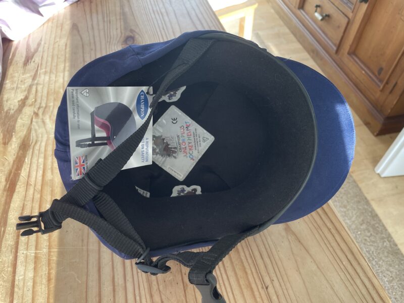 Champion Jockey Riding Helment with FREE silk pom pom cover