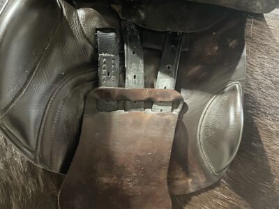 17.5 wide Albion saddle in great condition