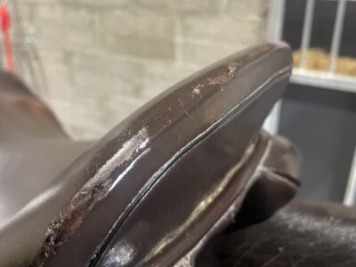 17.5 wide Albion saddle in great condition